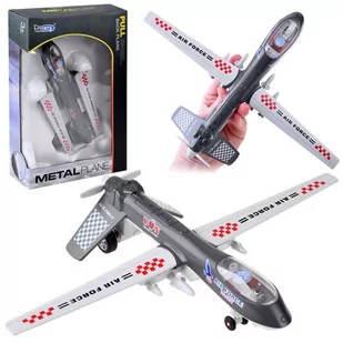 Metalowy DRON wojskowy bojowy dźwięk ZA4327 CY - Zabawy w naśladowanie dorosłych - miniaturka - grafika 1