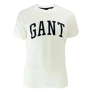 GANT Męski t-shirt MD, biały, standardowy, biały, S - Koszulki męskie - miniaturka - grafika 1