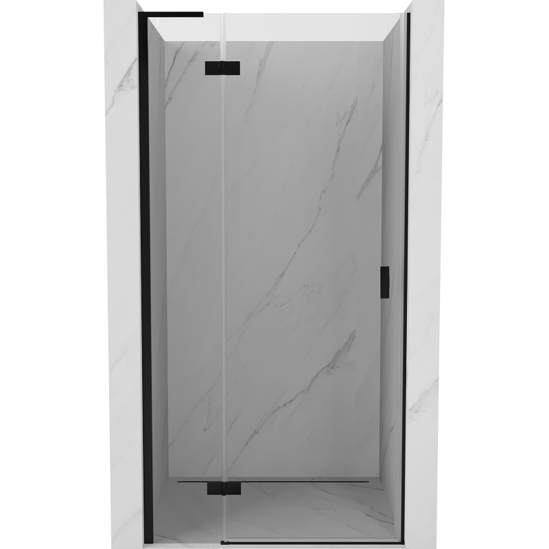 Mexen Mist-H L drzwi prysznicowe uchylne lewe 75 cm, transparent, czarne - 8A5L-075-000-70-00-L