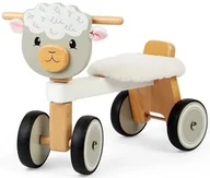 Samochody i pojazdy dla dzieci - Drewniany rowerek 4-kołowy Owieczka Bigjigs - miniaturka - grafika 1