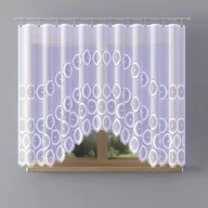 Firany - Firanka gotowa żakardowa Serena A146 300x150 cm biała - 150 cm 300 cm - miniaturka - grafika 1