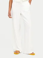 Spodnie damskie - JJXX Spodnie materiałowe Breeze 12269769 Biały Wide Leg - miniaturka - grafika 1