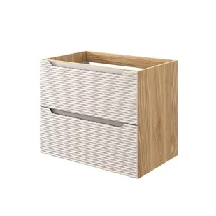 Szafka łazienkowa pod umywalkę Comad Ocean 70 cm beżowy/jasne drewno 82-70-2S - Szafki łazienkowe - miniaturka - grafika 1