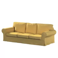 Pokrowce na meble - Dekoria pl pl Pokrowiec na sofę Ektorp 3-osobową nierozkładaną zgaszony żółty 218 x 88 x 73 cm Cotton Panama 610-702-41 - miniaturka - grafika 1