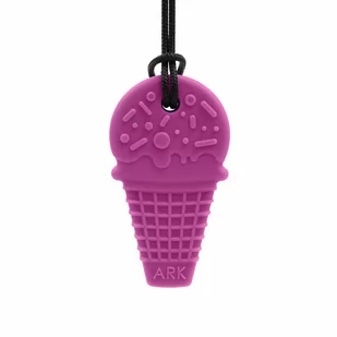 Gryzak naszyjnik ARK Ice Cream w kształcie Loda Fuksja - Bardzo Miękki - Gryzaki dla dzieci - miniaturka - grafika 1