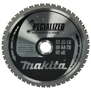 Makita B-33582 piła tarczowa do cięcia płyt warstwowych 235x30 mm 50 zębów Specialized - Tarcze do pił - miniaturka - grafika 1