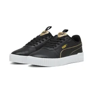 Buty trekkingowe damskie - Damskie sneakersy Carina 2.0 Pop Up Metallics PUMA Black Gold White - miniaturka - grafika 1