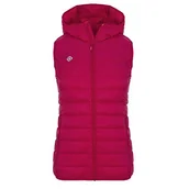 Kamizelki damskie - IZAS Damska kamizelka puchowa Garda wielokolorowa Malinowy / czerwony malinowy M - miniaturka - grafika 1