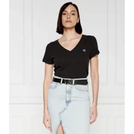 Koszulki męskie - CALVIN KLEIN JEANS T-shirt SLUB | Slim Fit - miniaturka - grafika 1