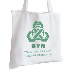 Torba Bawełniana biała dla Syna Na Prezent ekologiczna Trwały Nadruk - Torby i wózki na zakupy - miniaturka - grafika 1