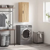 Szafki na klucze - vidaXL Szafka wisząca, dąb sonoma, 34,5x34x90 cm - miniaturka - grafika 1