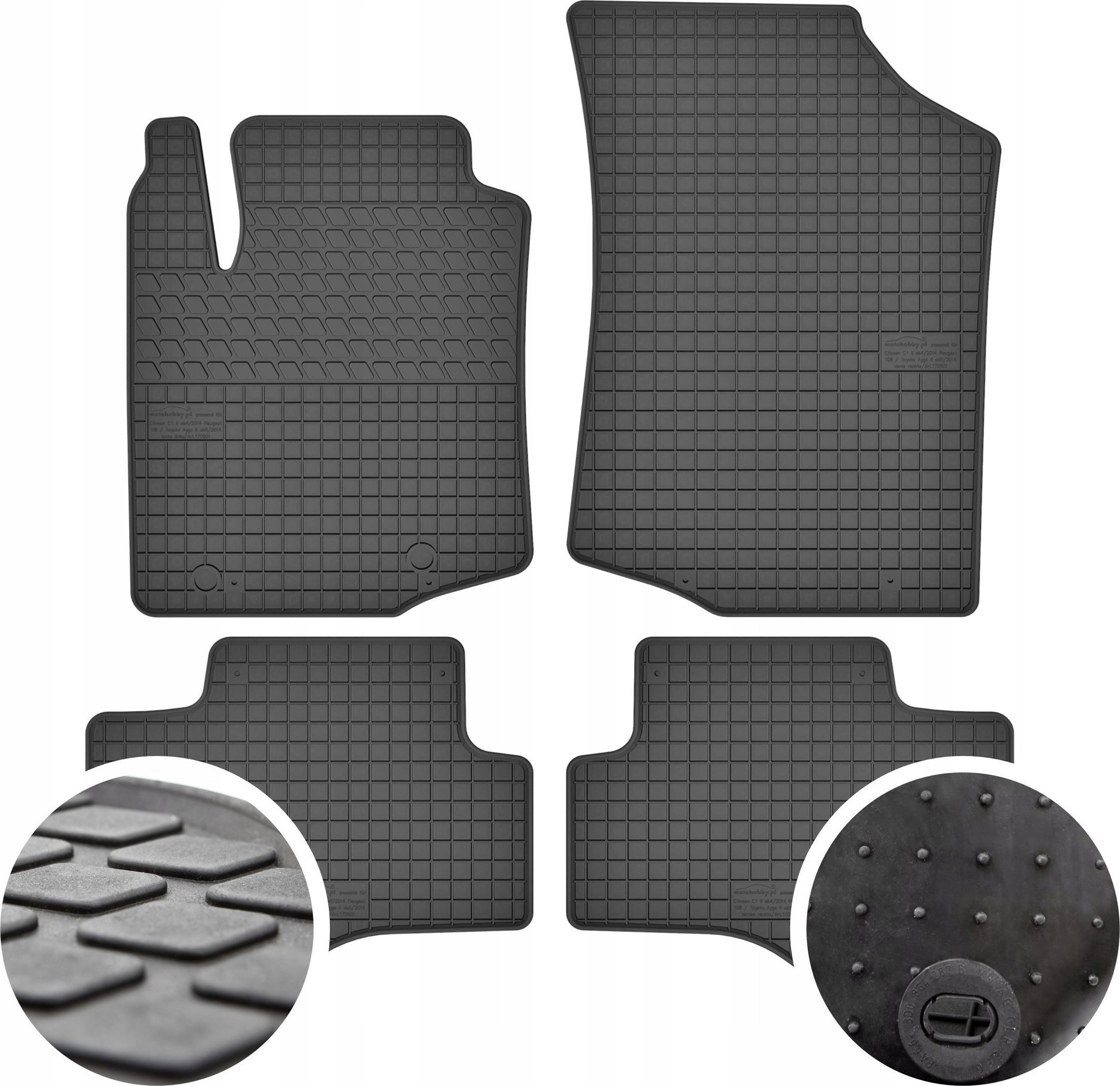 GeyerHosaja Dywaniki gumowe do Toyota Aygo II