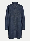 Sukienki - Noisy May Sukienka jeansowa New Signe 27034106 Granatowy Relaxed Fit - miniaturka - grafika 1