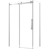 Kabiny prysznicowe - Bravat Omega kabina prysznicowa 120x80 cm prostokątna chrom/szkło przezroczyste OMEGA120x80CH - miniaturka - grafika 1