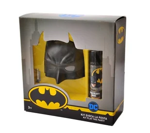 Zestaw Batman 3 elementy peleryna maska spray licencja - Dodatki do strojów karnawałowych - miniaturka - grafika 1