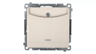 Kontakt Kontakt_Simon Łącznik hotelowy z podświetleniem (moduł) krem Tylko do ramek S54 PREMIUM. Wymagane jest zastosowanie przekaźnika/stycznika DWH1.01/41 - Wyłączniki światła i elektryczne - miniaturka - grafika 1