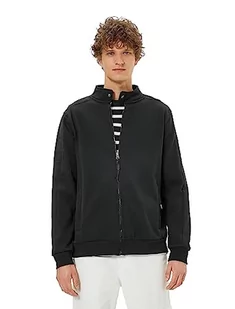 Koton Męska bluza zapinana na zamek błyskawiczny z okrągłym dekoltem, 999 (czarny), XL - Bluzy męskie - miniaturka - grafika 1