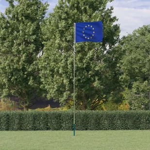 Flaga Unii Europejskiej z masztem, 5,55 m, aluminium - Flagi i akcesoria - miniaturka - grafika 1