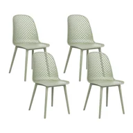 Krzesła - Zestaw 4 krzeseł do jadalni zielony EMORY - miniaturka - grafika 1