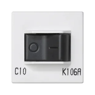 Kontakt KONTAKT_SIMON Wyłącznik nadmiarowo-prądowy C10A CONNECT Biały K106A/9 - Wyłączniki światła i elektryczne - miniaturka - grafika 1