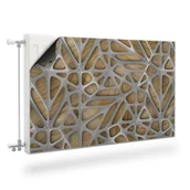 Dekoracje domu - Osłona MAGNETYCZNA Grzejnika Abstrakcja Wzór 3D Imitacja Drewna 80cm x 60cm - miniaturka - grafika 1