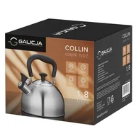 Czajniki na gaz - Czajnik nierdzewny Collin 1,8 l srebrny - miniaturka - grafika 1