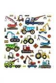 Zabawki kreatywne - Naklejki Pojazdy budowlane 35szt - miniaturka - grafika 1