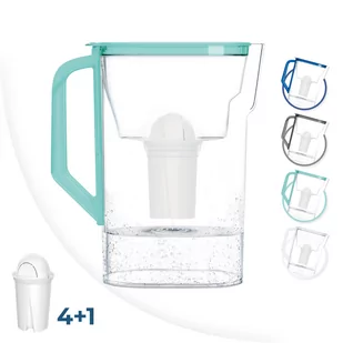 DZBANEK FILTRUJĄCY WODĘ 2,7L + 5X FILTR WESSPER - Dzbanki filtrujące - miniaturka - grafika 1