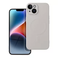 Etui i futerały do telefonów - OEM Futerał Silicone mag cover do iphone 14 biały - miniaturka - grafika 1