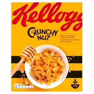 PŁATKI ŚNIADANIOWE KELLOGG'S CRUNCHY NUT MIÓD ORZECHY 300G UK - Płatki śniadaniowe i musli - miniaturka - grafika 1