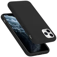 Etui i futerały do telefonów - Pokrowiec Do Apple iPhone 11 PRO Etui w LIQUID CZARNY TPU Silikon Case Cover Obudowa Ochronny Cadorabo - miniaturka - grafika 1