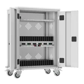 Meble do szkół i przedszkoli - Wózek mobilny do ładowania 32 tabletów, telefonów i 2 laptopów - wersja z Access Point - miniaturka - grafika 1