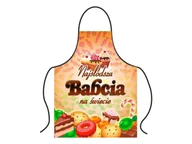 Fartuchy i rękawice kuchenne - Fartuch kuchenny Premium Najsłodsza Babcia na świecie - miniaturka - grafika 1