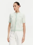 Swetry damskie - Morgan Kardigan 251-MORESA Zielony Slim Fit - miniaturka - grafika 1