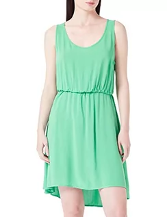 Sukienki - ONLY Damska sukienka Onlnova Life S/L Sara Dress Solid Ptm, zielony (Kelly Green), 36 - grafika 1