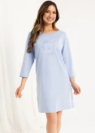 Piżamy damskie - KOSZULA REGINA 163 XXL-3XL NIE (kolor niebieski, rozmiar 3XL) - miniaturka - grafika 1