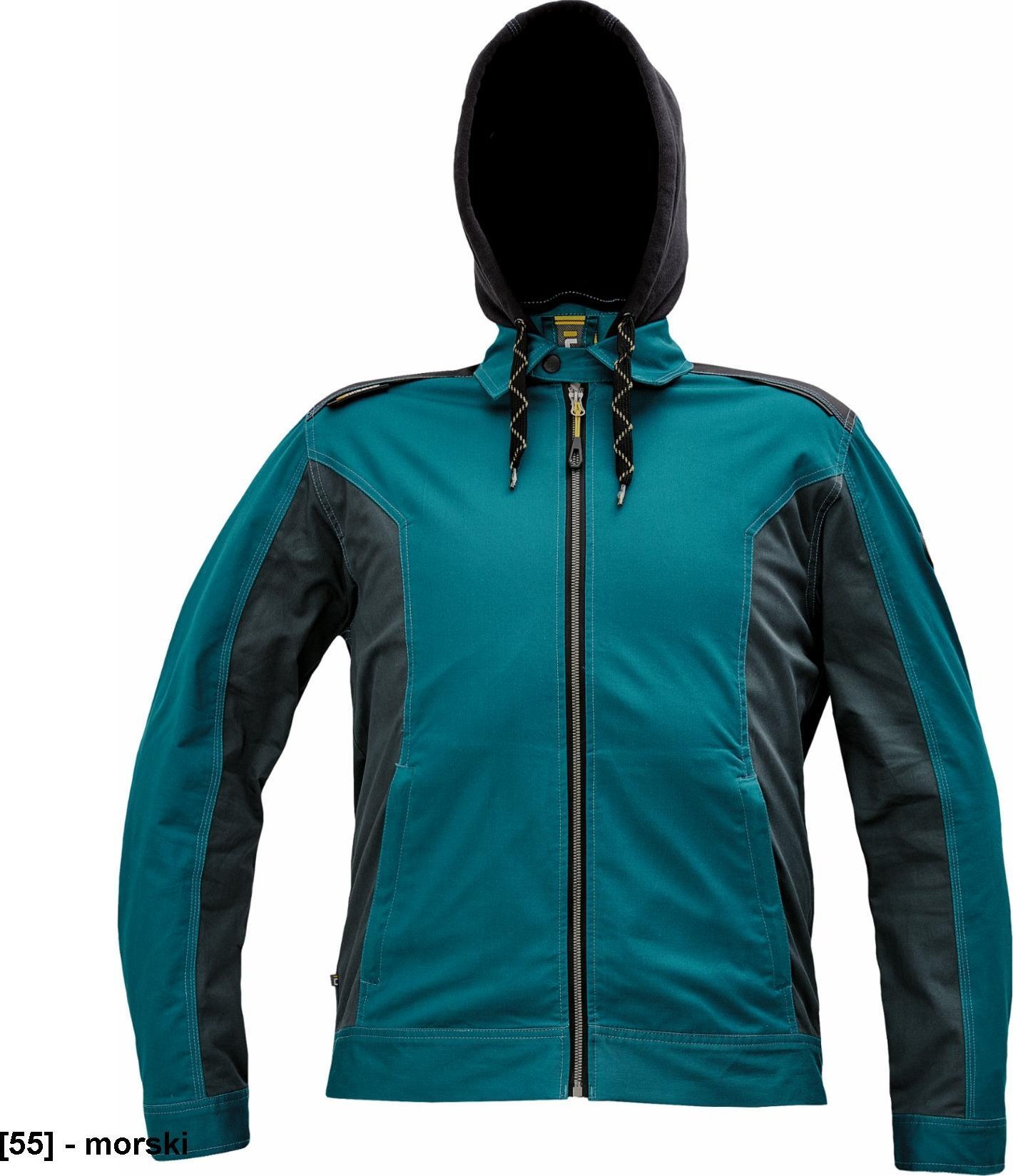 CERVA DAYBORO kurtka - męska, odczepiany kaptur, odblaskowe elementy, 100 % TRIFIBETEX - morski 46