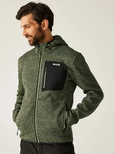 Regatta Kurtka polarowa "Newhill" w kolorze zielonym - Odzież trekkingowa męska - miniaturka - grafika 1