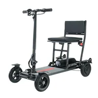 Hulajnogi elektryczne - Składana czterokołowa hulajnoga elektryczna z siodełkiem Freejoyer F7 Pro, silnik 300W, bateria 36V 13AH - Czarny - miniaturka - grafika 1