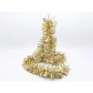 Ozdoby bożonarodzeniowe - Łańcuch choinkowy grubo / cienko cięty 11 x 200 cm srebrno-złoty - miniaturka - grafika 1