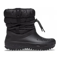 Śniegowce damskie - Damskie Śniegowce CROCS OBUWIE CLASSIC NEO PUFF LUXE BOOT W 207312-001 – Czarny - miniaturka - grafika 1