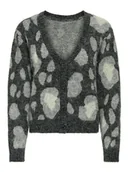 Swetry damskie - ONLY Kardigan Edelie 15353090 Szary Regular Fit - miniaturka - grafika 1