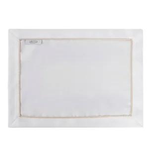 Obrus podkładka 30x40x4 Madele biały złota lamówka w pudełku komplet Eurofirany - Obrusy i serwetki - miniaturka - grafika 1