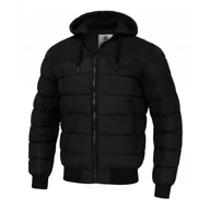 Odzież taktyczna i umundurowanie - Kurtka męska przejściowa z kapturem Pit Bull Hidden '24 - Czarna  M - miniaturka - grafika 1