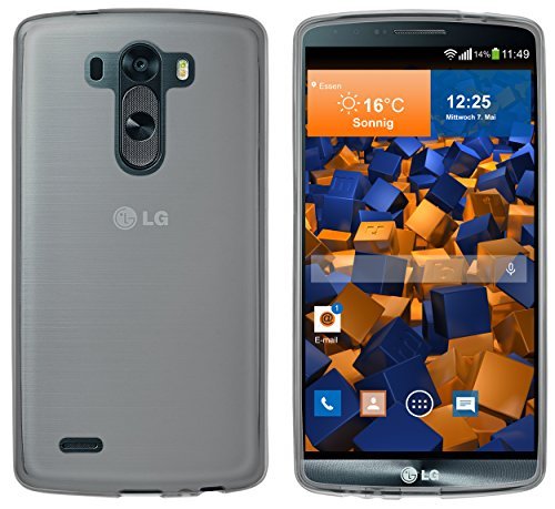 mumbi Etui kompatybilne z LG G3 etui na telefon komórkowy, przezroczyste czarne