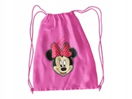 Torby szkolne - WOREK DO SZKOŁY WF/BUTY MYSZKA MINNIE + IMIĘ - miniaturka - grafika 1