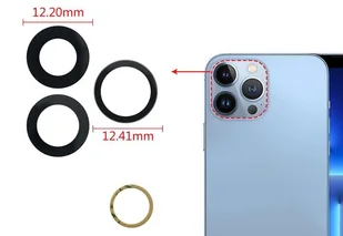 Zamienne Szkło Aparatu Iphone 13 Pro / 13 Pro Max - Szkła hartowane na telefon - miniaturka - grafika 1