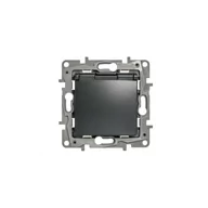 Gniazdka elektryczne - Legrand Gniazdo pojedyncze Niloe Selection 762237 z uziemieniem IP44 16A 250V~ z przesłoną zaciski śrubowe antracyt - miniaturka - grafika 1
