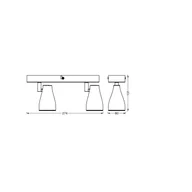 Lampy sufitowe - OSRAM Reflektor sufitowy PEAR, biały, 2-punktowa, GU10-LED 2700 K PEAR, biały / opal, tworzywo sztuczne - miniaturka - grafika 1