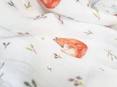 Pieluchy - Texpol, Pieluszka bambusowa, Lisia Mama Bamboo Line, 120x120 cm - miniaturka - grafika 1